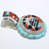 Inlay Sunface Pendant by Wilbert Manning