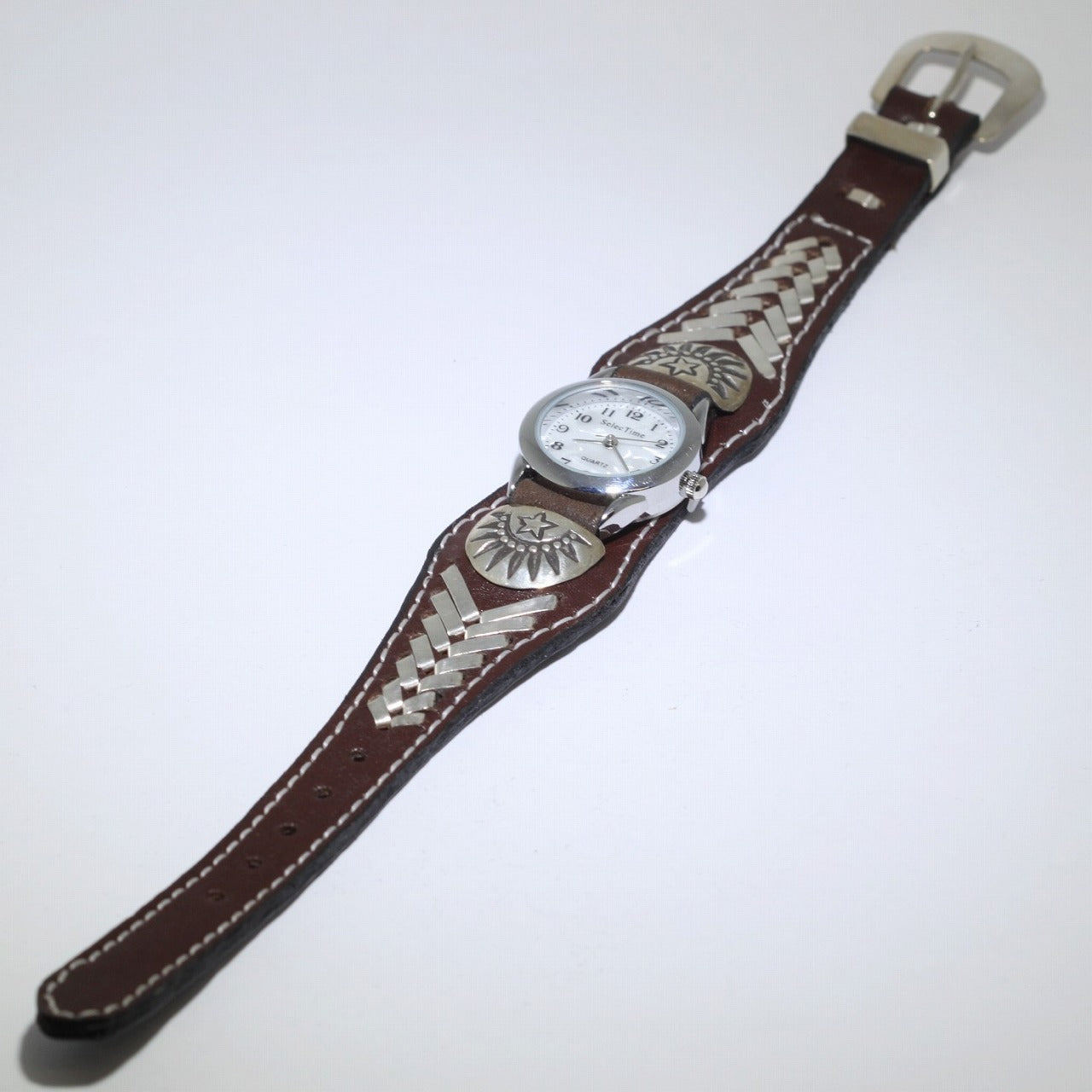Leatrher watch bracelet