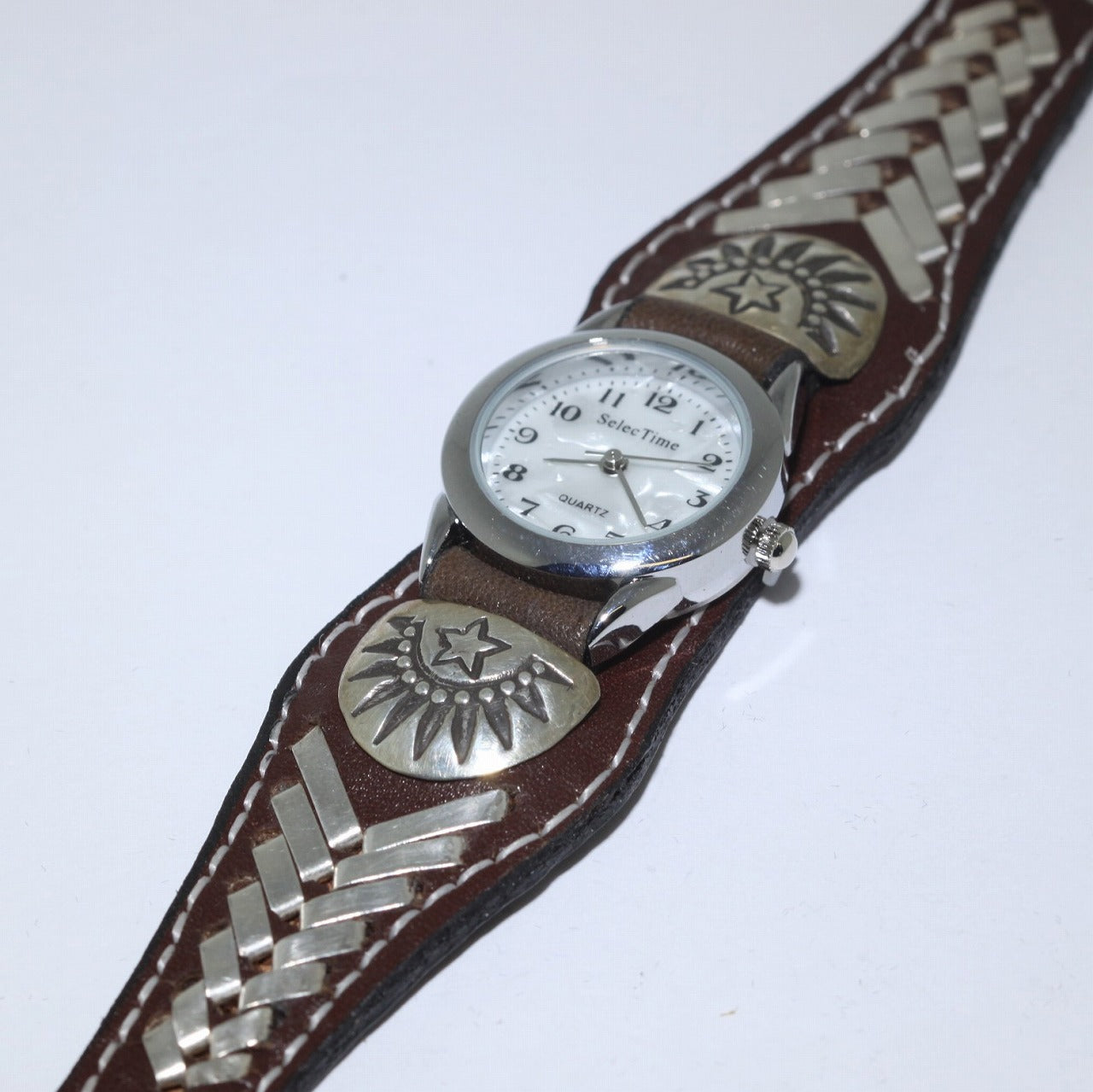 Leatrher watch bracelet