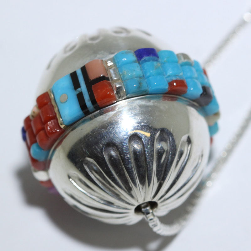 Inlay Sphere Necklace by Wilbert Manning