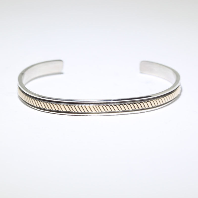 14K & Silver Bracelet by Bruce Morgan (0.20")