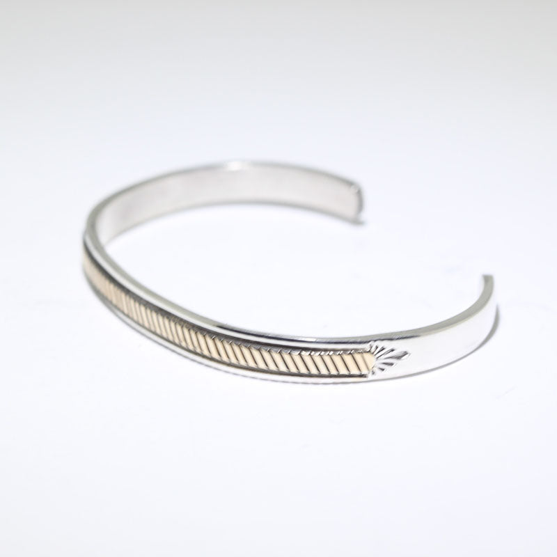14K & Silver Bracelet by Bruce Morgan (0.20")