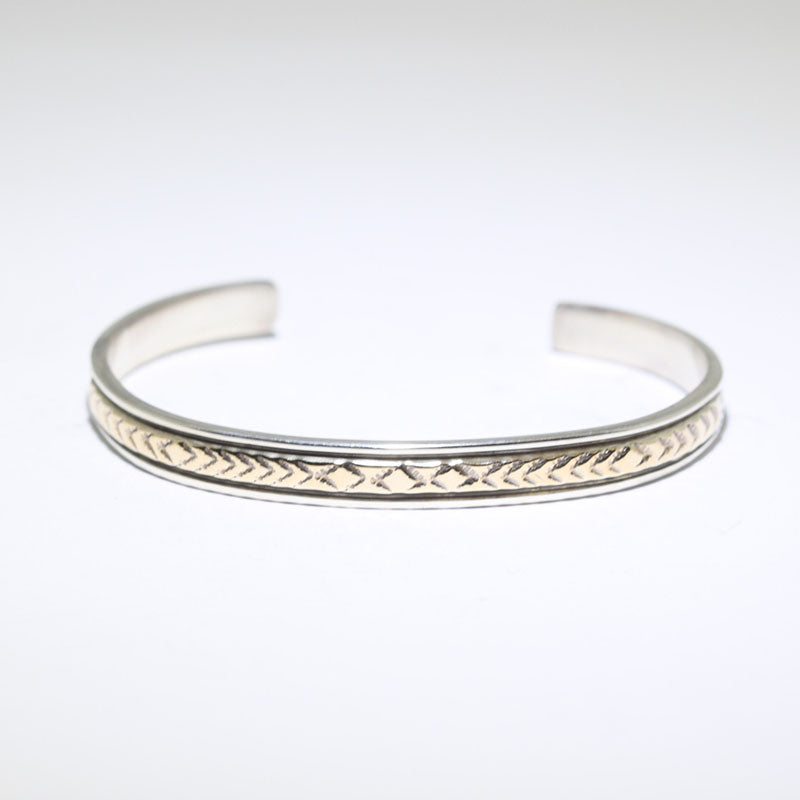14K & Silver Bracelet by Bruce Morgan (0.20")