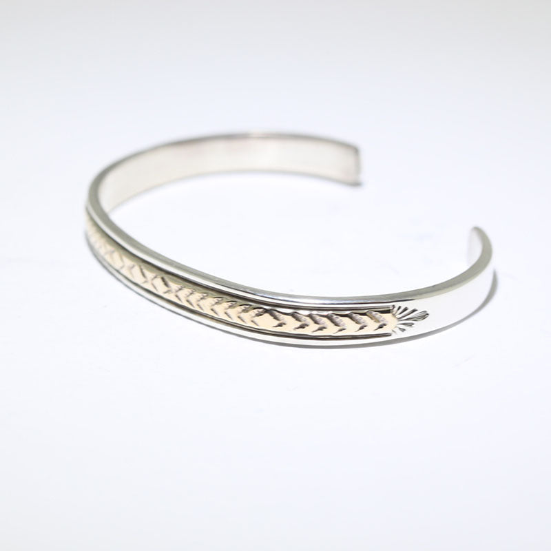 14K & Silver Bracelet by Bruce Morgan (0.20")