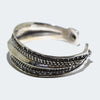 Coin Silver Bracelet by Ernie Lister 6-5/8"