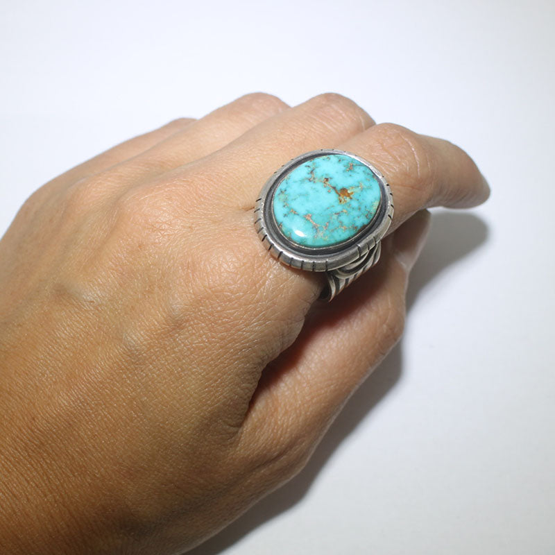 Blue Gem Ring By Darrell Cadman size11