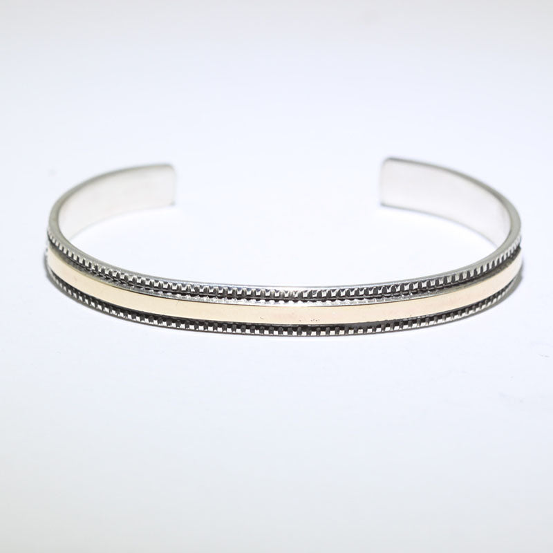 14K & Silver Bracelet by Bruce Morgan (0.20")