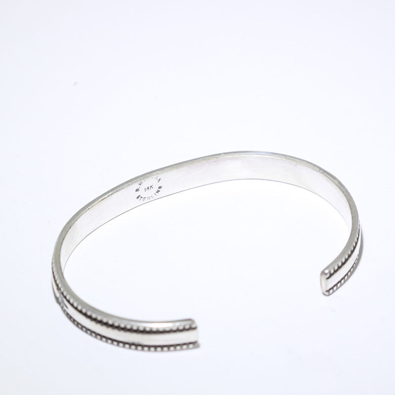 14K & Silver Bracelet by Bruce Morgan (0.20")