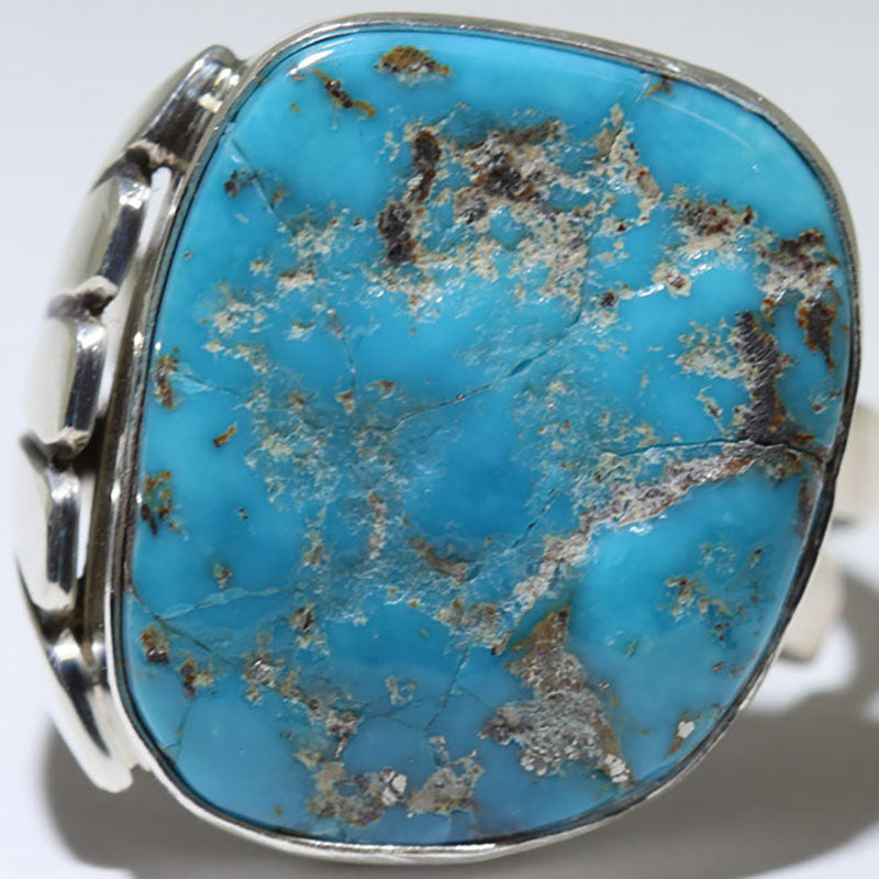 Blue Gem Ring by Steve Yellowhorse