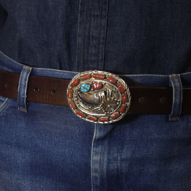 Coral old style buckle