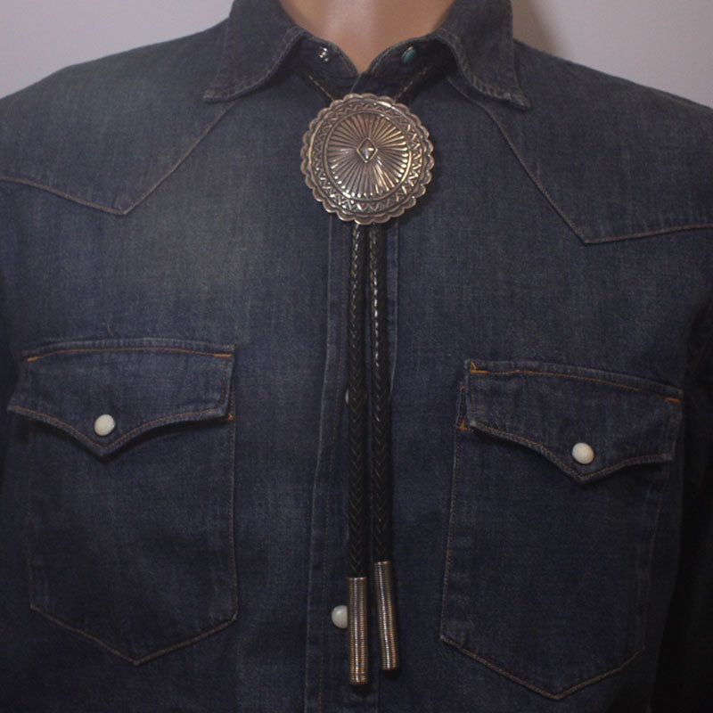 Hand Stamped Bolo by Donovan Cadman