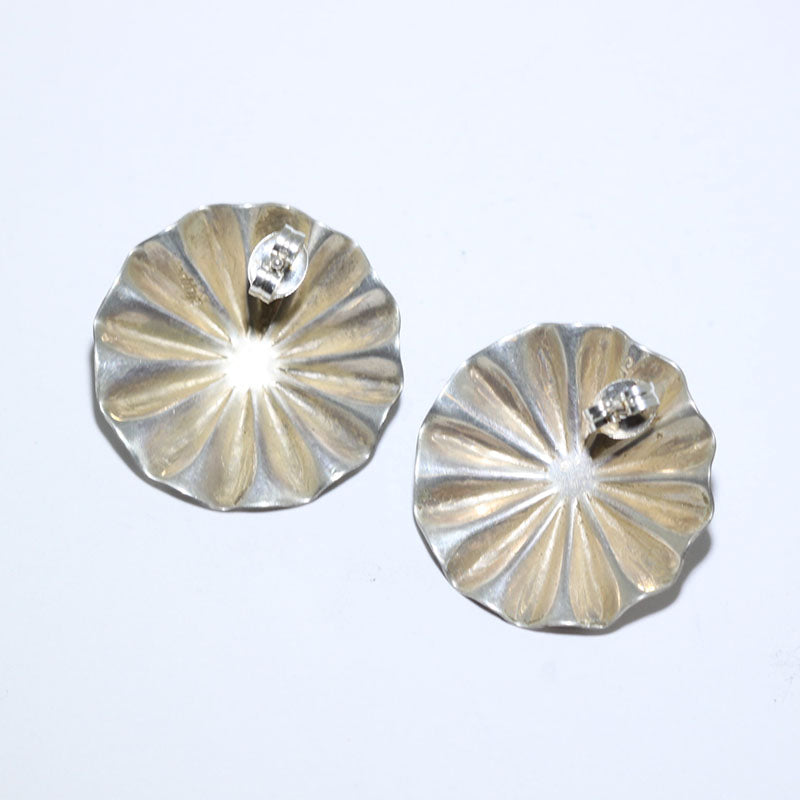 Silver Concho earring