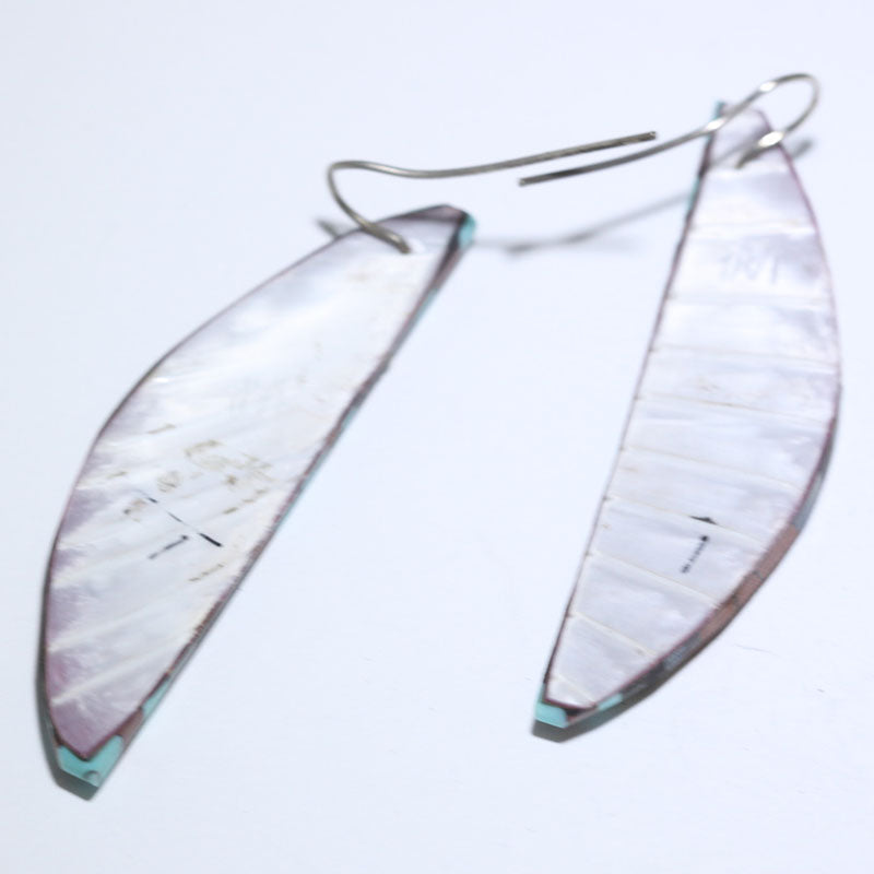 Inlay earring by Joe & Angie Reano