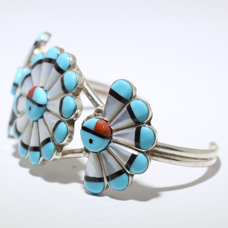 Inlay Bracelet by Wilton Niiha 5-1/4"