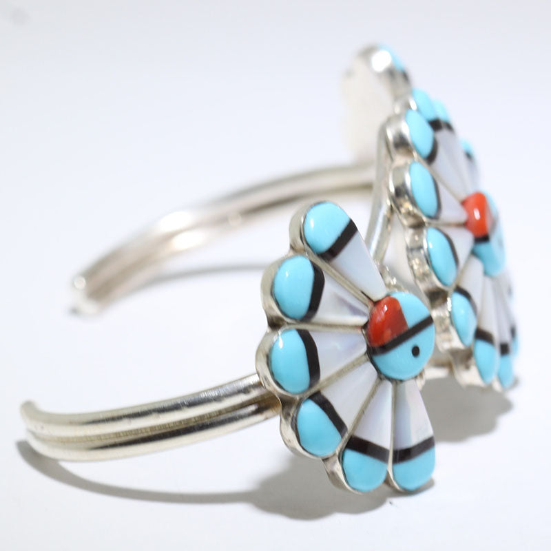 Inlay Bracelet by Wilton Niiha 5-1/4"