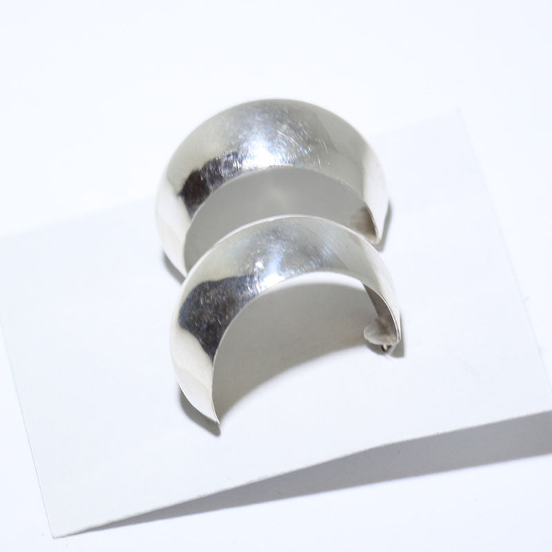 Silver Earrings by Navajo