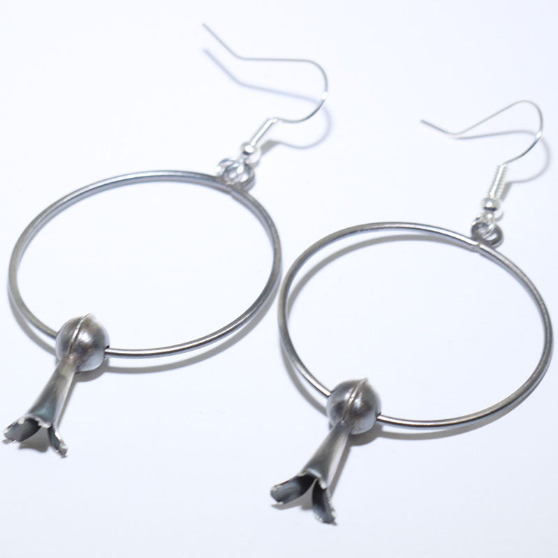 Silver Earrings by Navajo