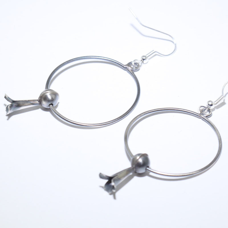 Silver Earrings by Navajo