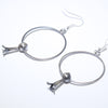 Silver Earrings by Navajo