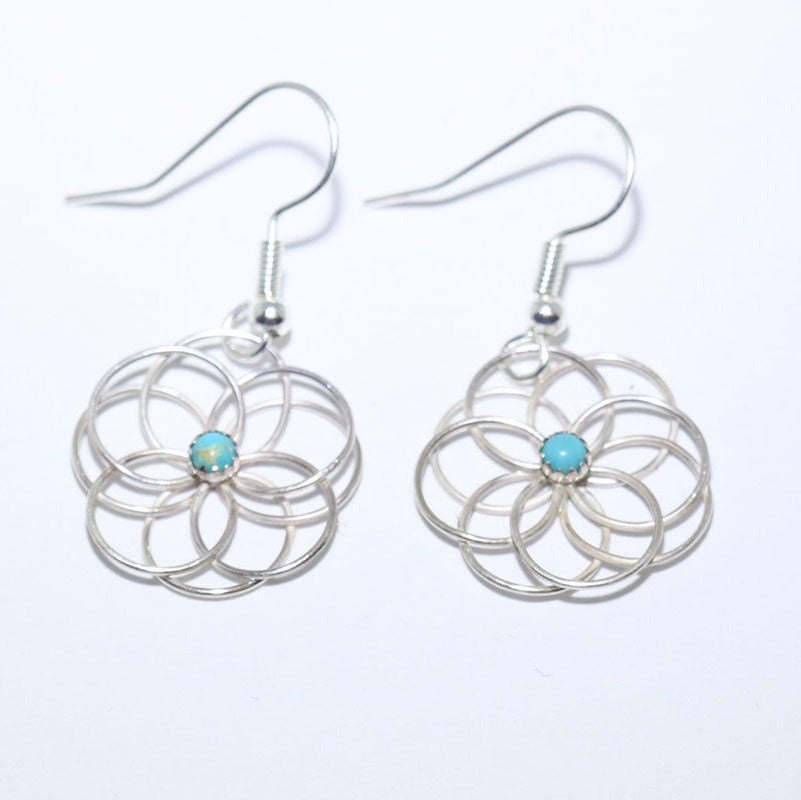 Turquoise Earrings by Navajo