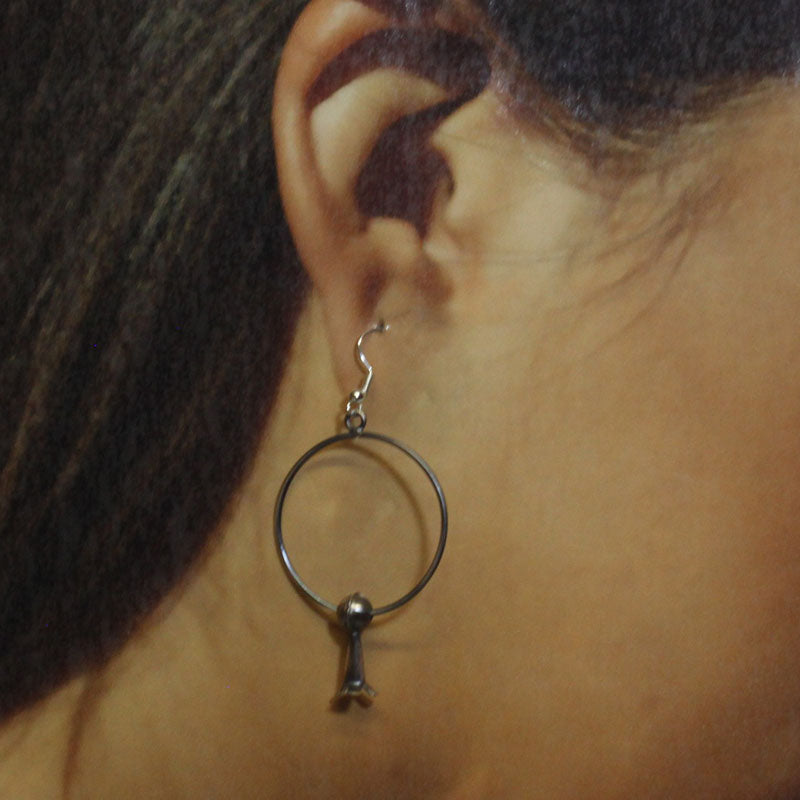 Silver Earrings by Navajo
