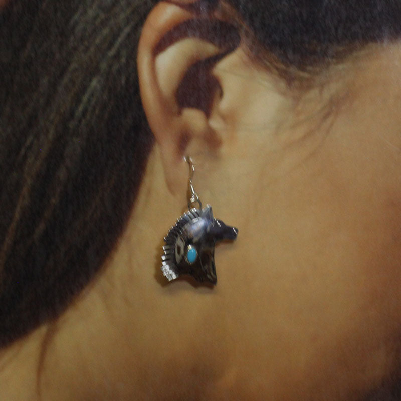 Horse Earrings by Navajo