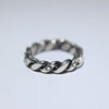Stamp Silver Ring by Arnold Goodluck