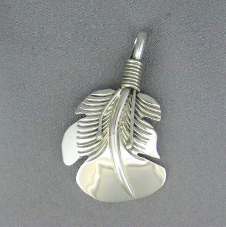 Silver Feather pendant