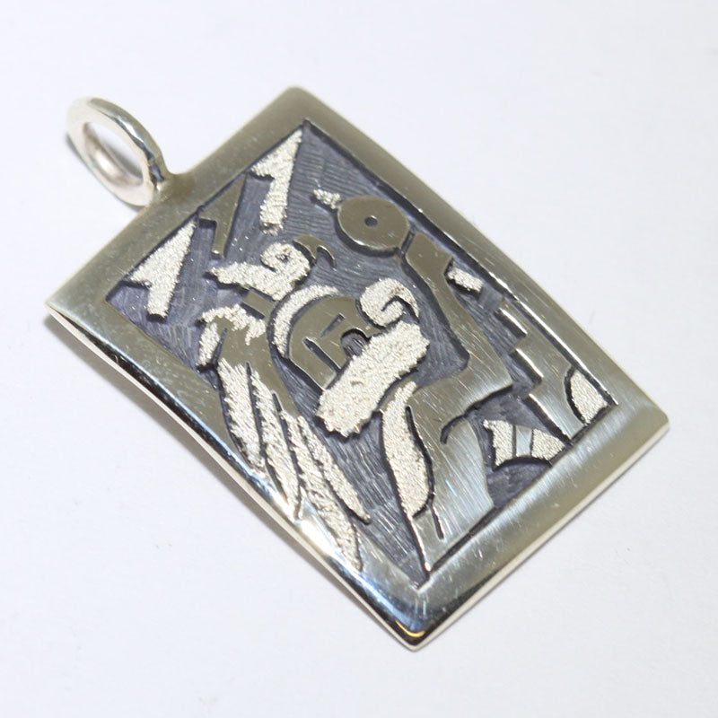 Silver Pendant by Sparks Masawytewa