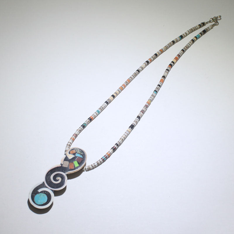 Heishi necklace by Mary Tafoya