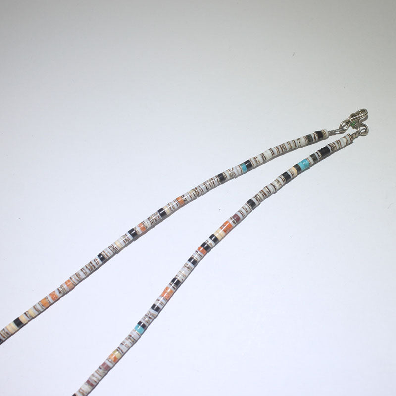 Heishi necklace by Mary Tafoya