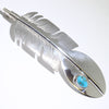 Turq Feather Pendant by Navajo
