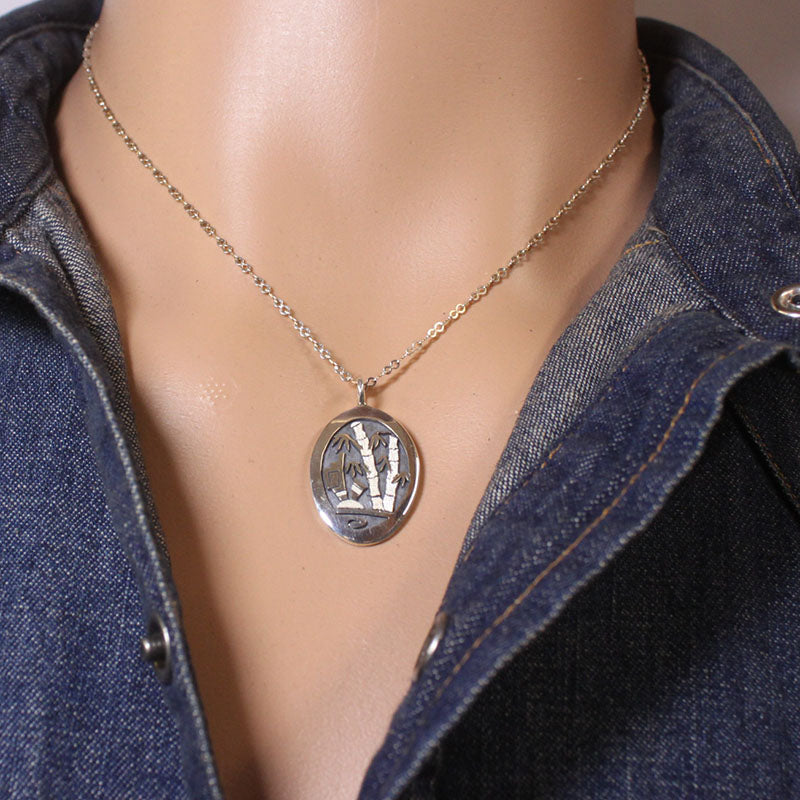 Silver Pendant by Sparks Masawytewa