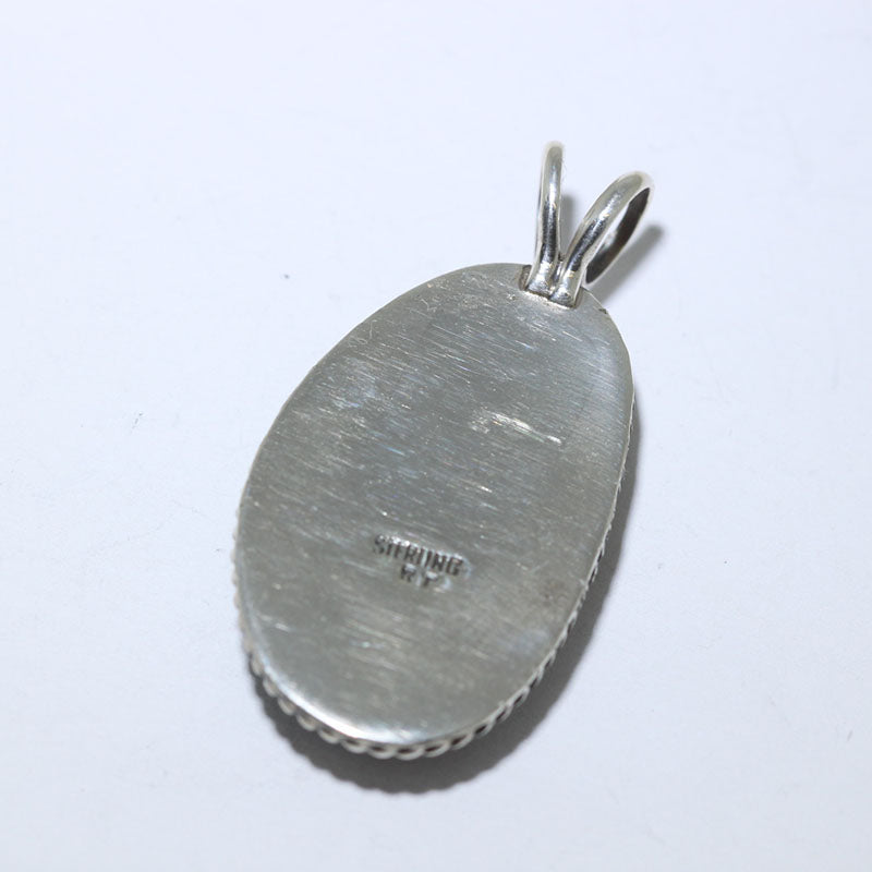 Stablized Kingman Silver Pendant