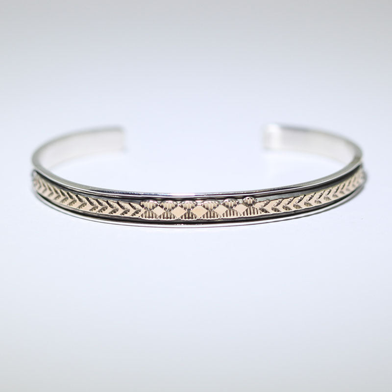 14K & Silver Bracelet by Bruce Morgan (0.20")