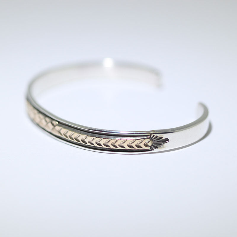 14K & Silver Bracelet by Bruce Morgan (0.20")