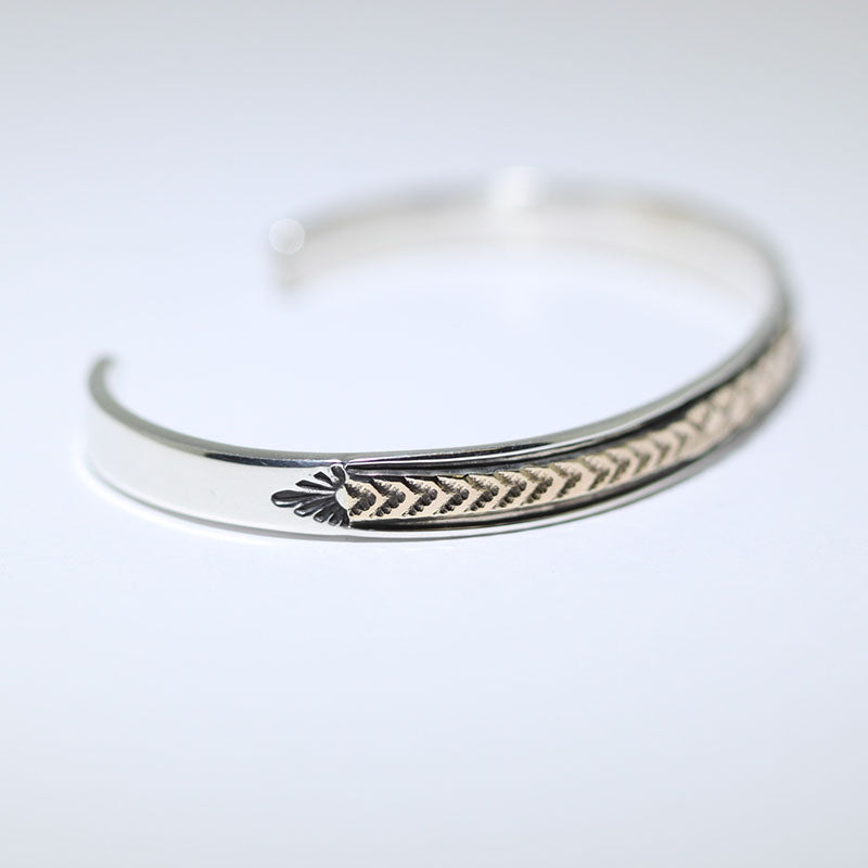 14K & Silver Bracelet by Bruce Morgan (0.20")