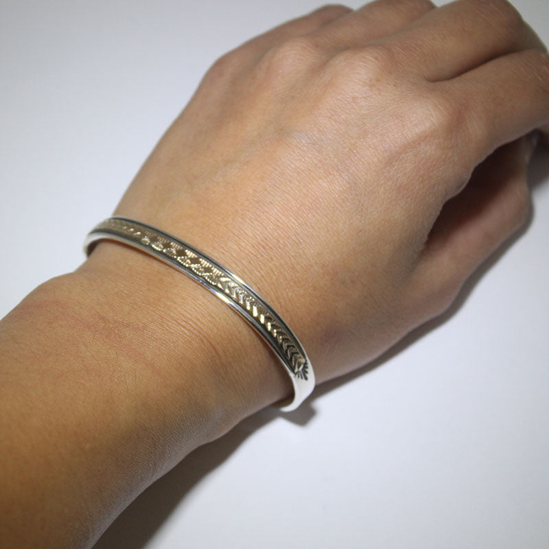 14K & Silver Bracelet by Bruce Morgan (0.20")