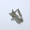 Inlay humming bird pendant/pin by Zuni