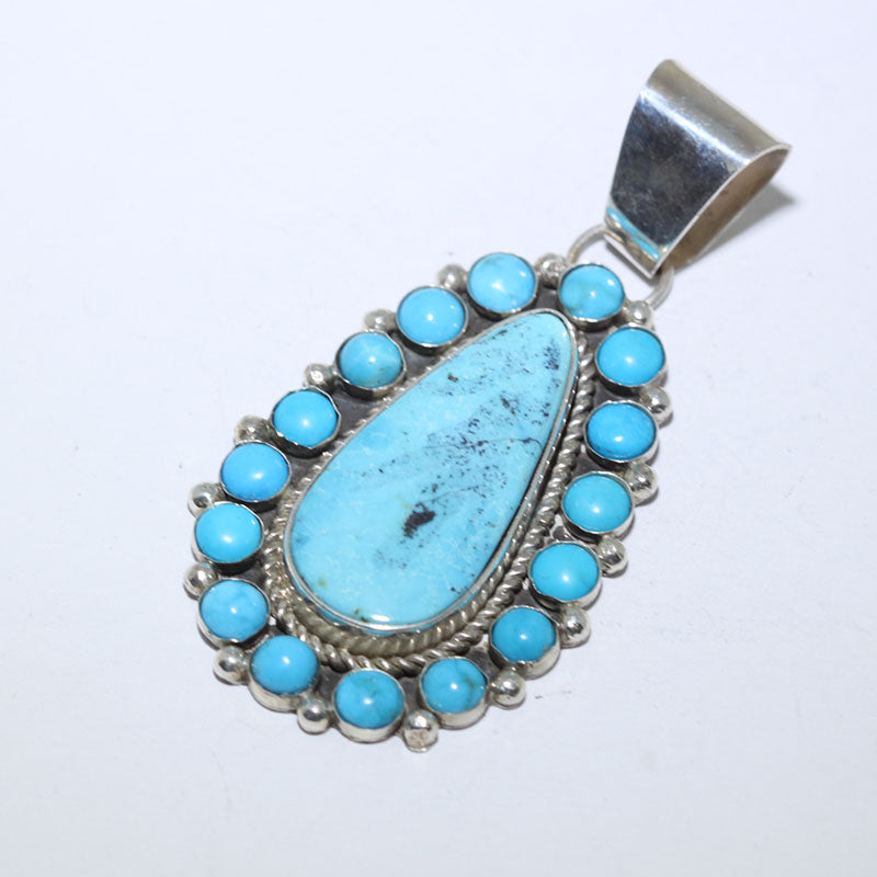 Sterling silver cluster pendant by Fred Peters