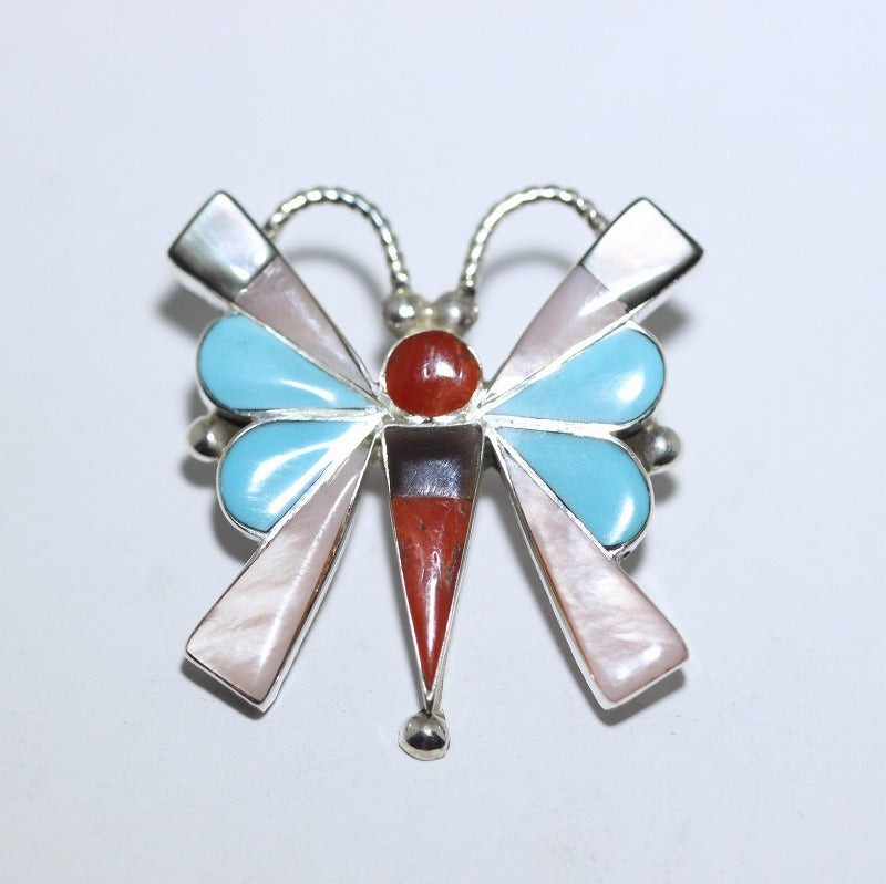 Zuni Butterfly Pin Pendant
