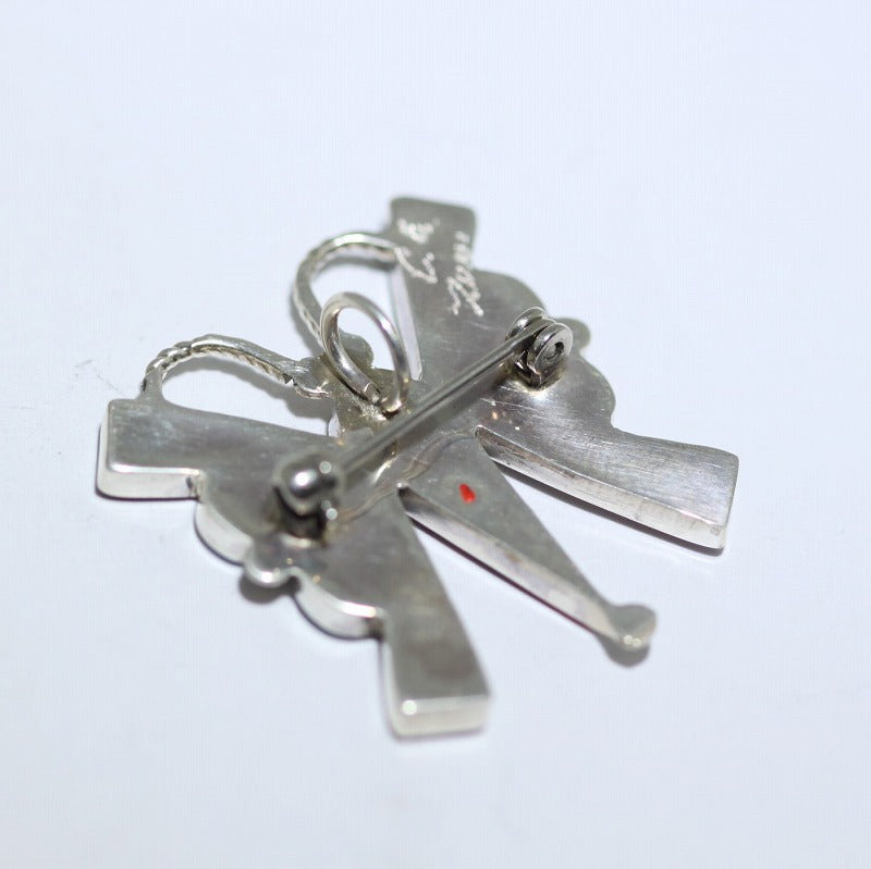 Zuni Butterfly Pin Pendant