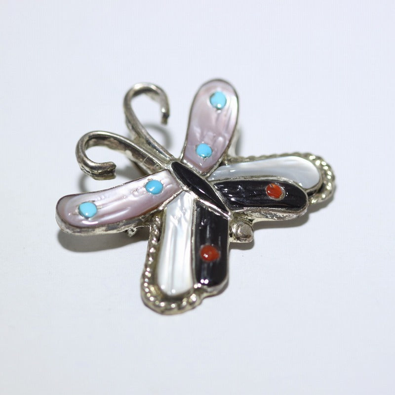Zuni Butterfly Pin Pendant