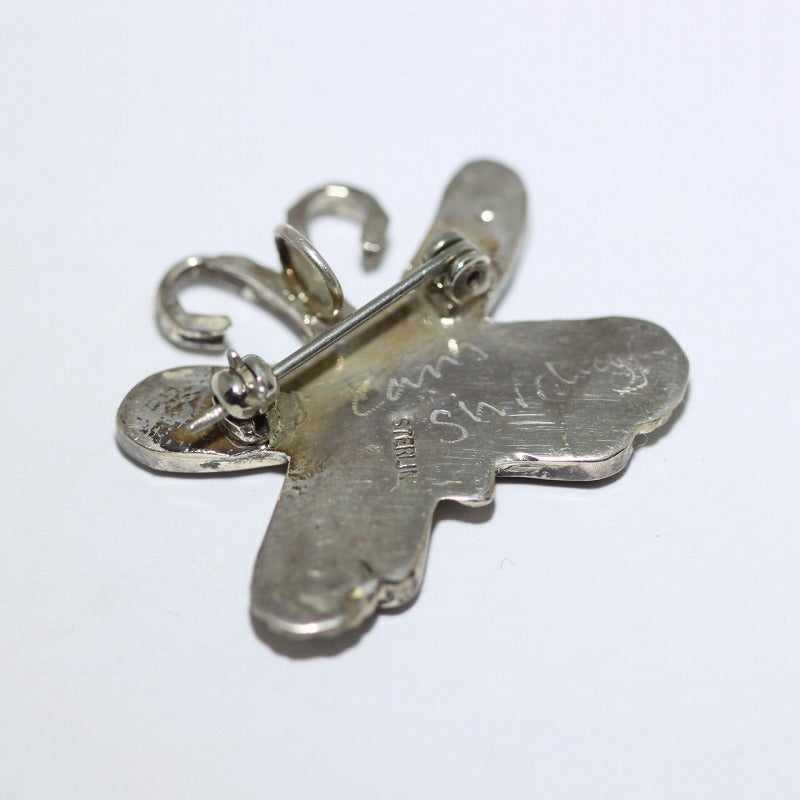 Zuni Butterfly Pin Pendant