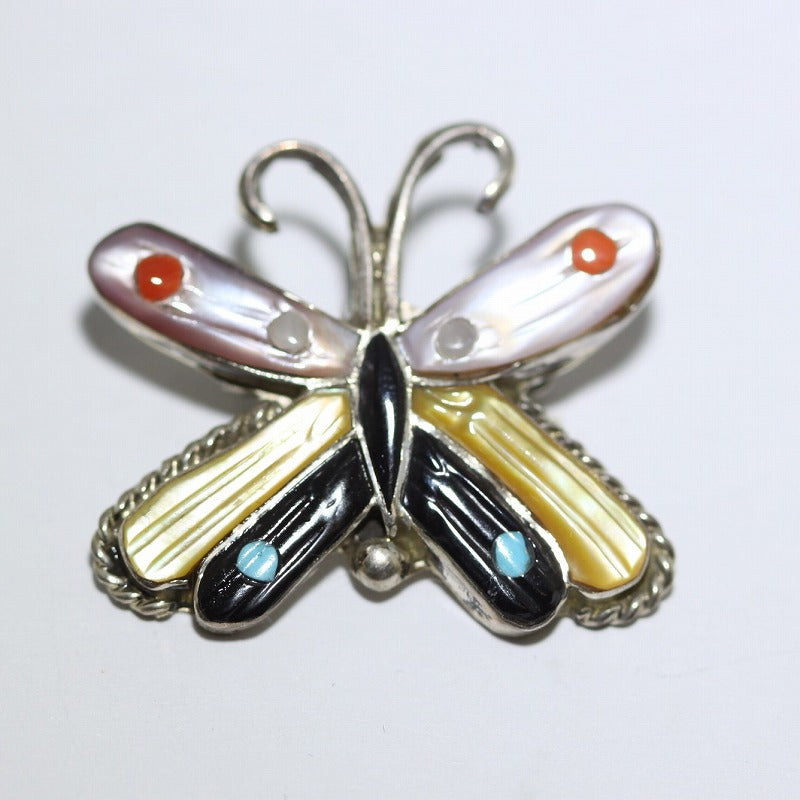 Zuni Butterfly Pin Pendant