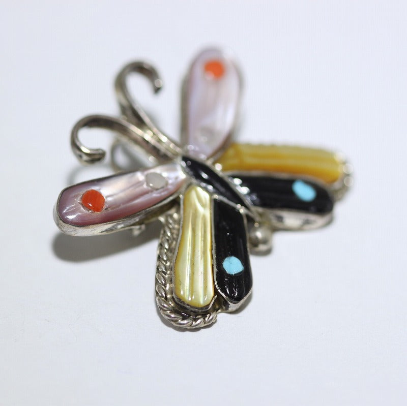 Zuni Butterfly Pin Pendant