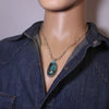 Stablized Kingman Silver Pendant