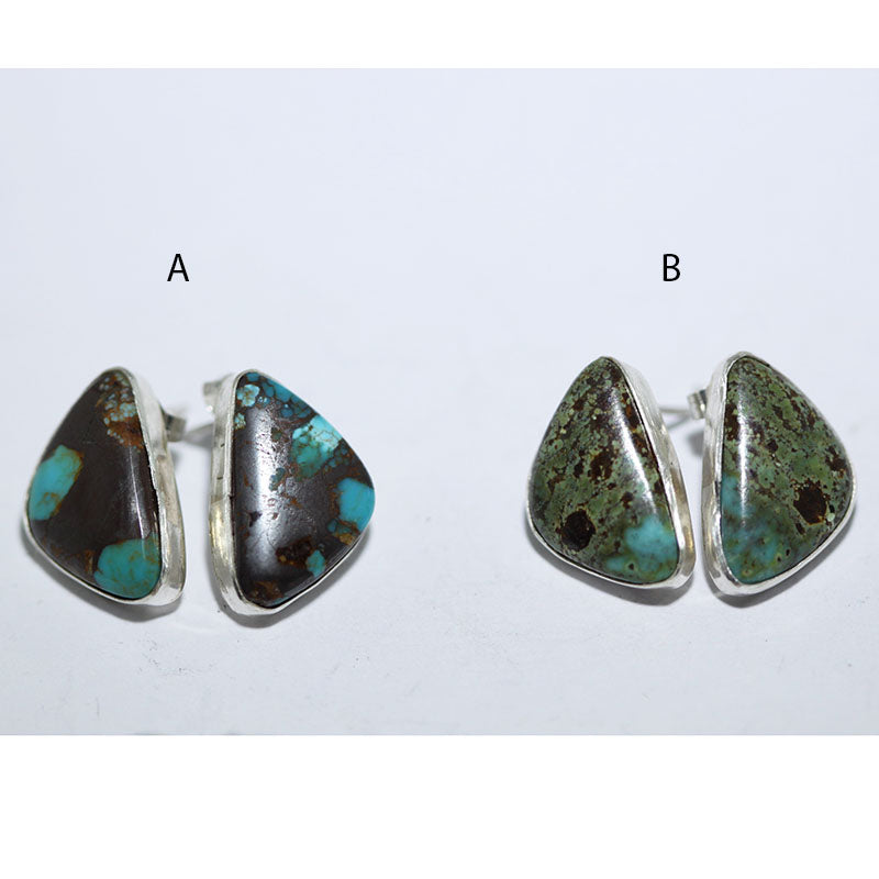 Stabilized Chinese Turquoise Post