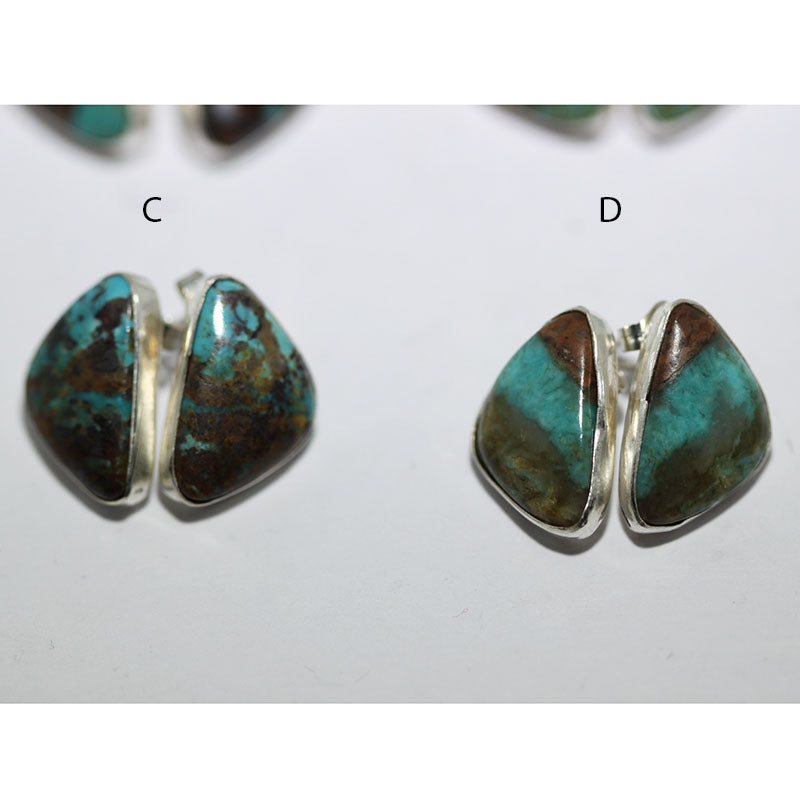 Stabilized Chinese Turquoise Post