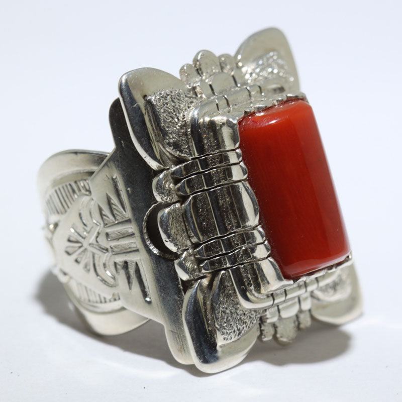 Coral Ring by Ray Winner size 9.5
